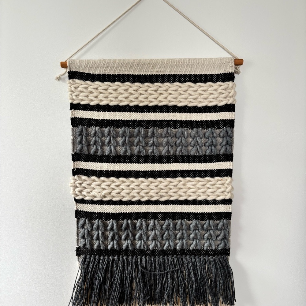 Bohemian Woven Wool Wall Hangings (pair)